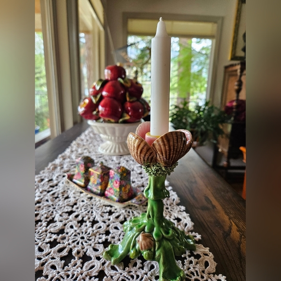 Weird and wonderful! Portuguese ceramic, ocean-themed candle holders. - Picture 10 of 11